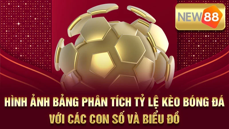 Hình ảnh bảng phân tích tỷ lệ kèo bóng đá với các con số và biểu đồ.