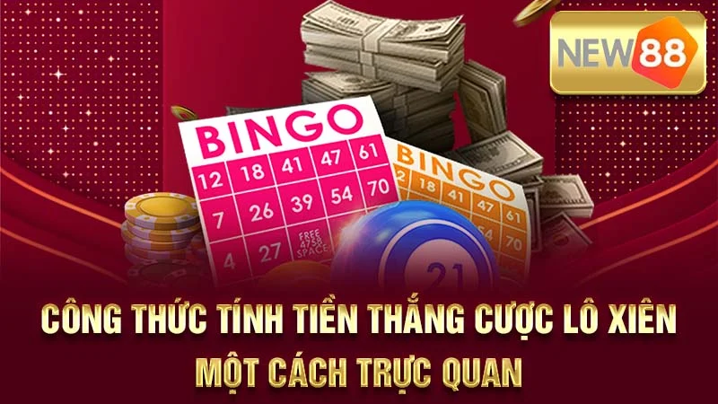 Công thức tính tiền thắng cược lô xiên một cách trực quan